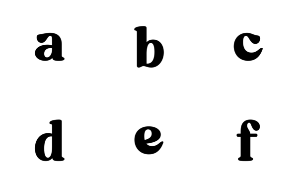 small alphabet