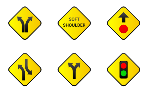 road warnings road warnings