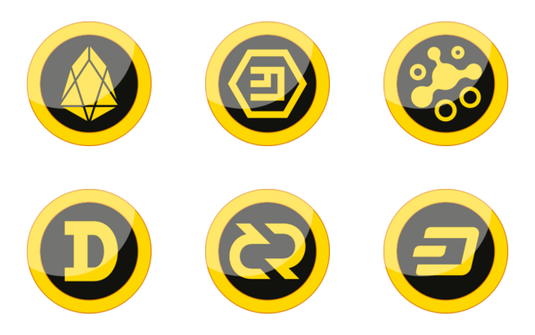 cryptocurrency buttons