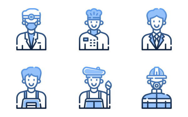 profession avatar man gradient