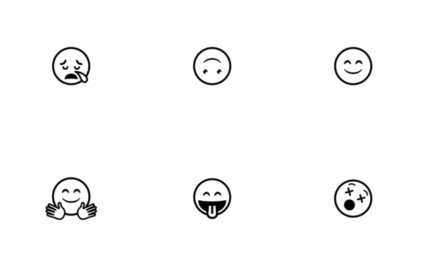 set of emoticon