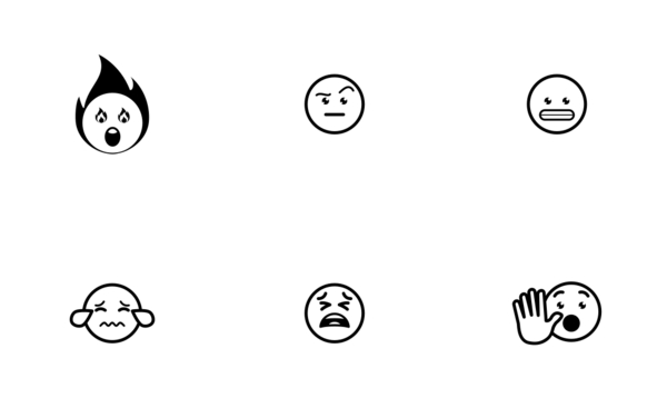 set of emoticon