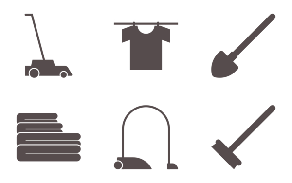 household tasks  glyph