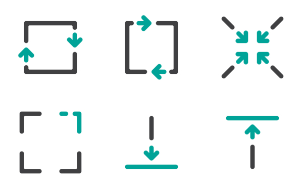 arrow actions  duo tone line