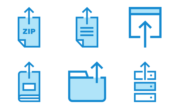 upload filled outline