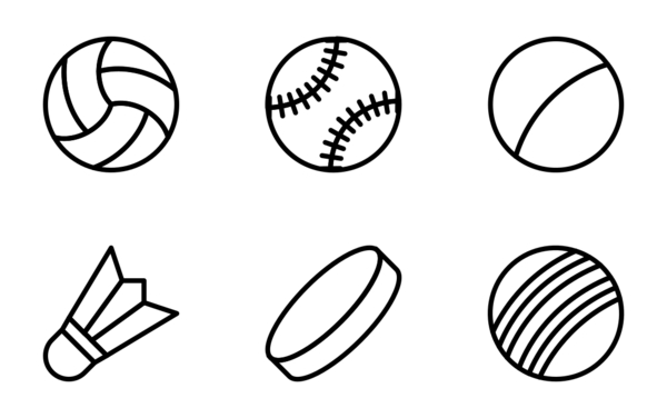 sports ball  outline