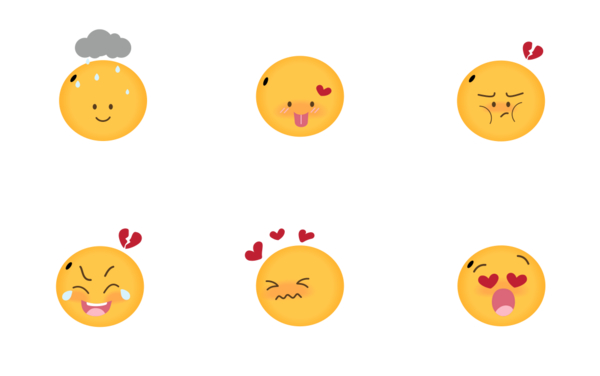 valentines emoji set