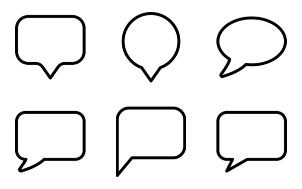 speech bubbles