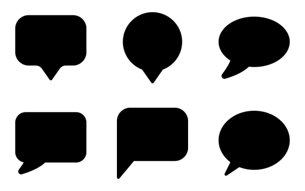 speech bubbles