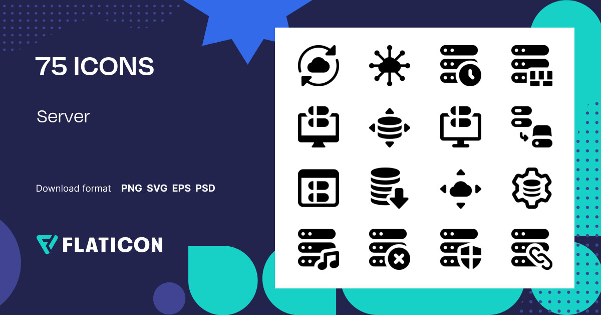 Server Icon Pack | 75 .SVG Icons