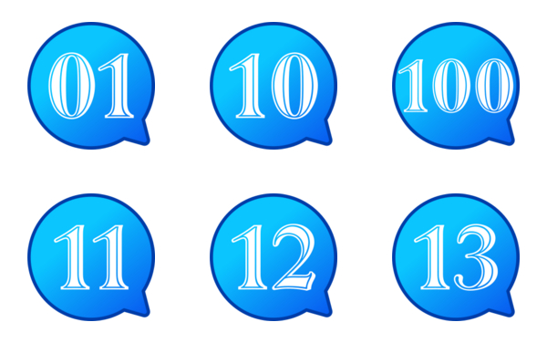 number icon 1 to 100