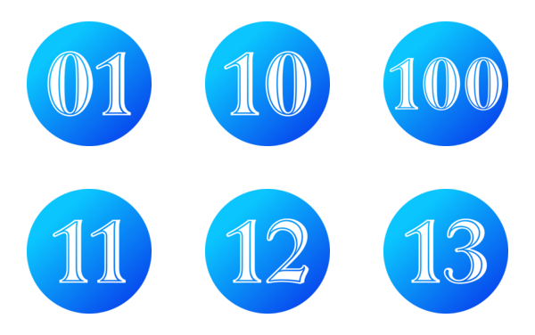 number icon 1 to 100