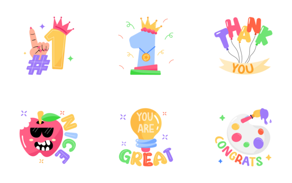 Congratulations Stickers