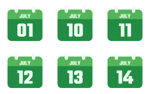 calendar of july