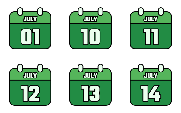 calendar of july calendar of july