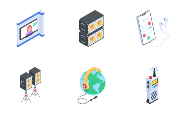 webinar and podcast icons