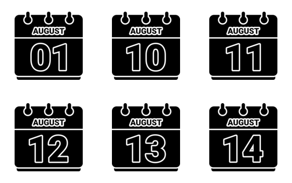 calendar of august