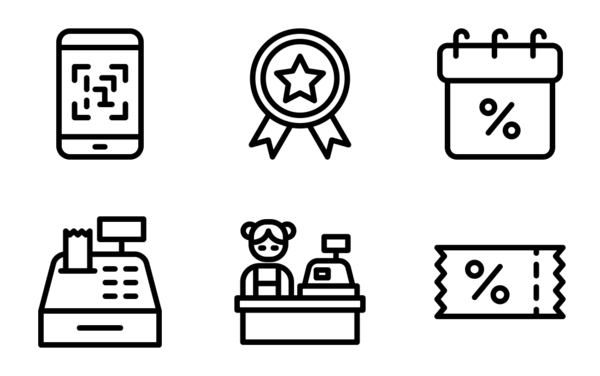 sales icon set