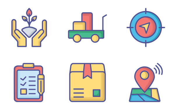 logistics icons pack vol 1