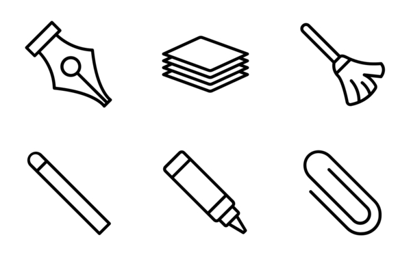 drawing tools icons pack