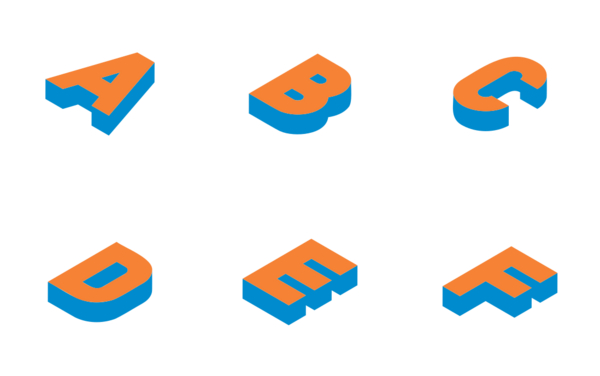 isometric alphabet