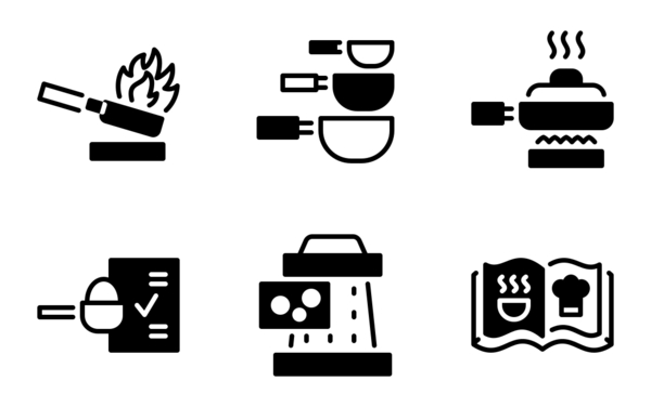 recipe solid icons