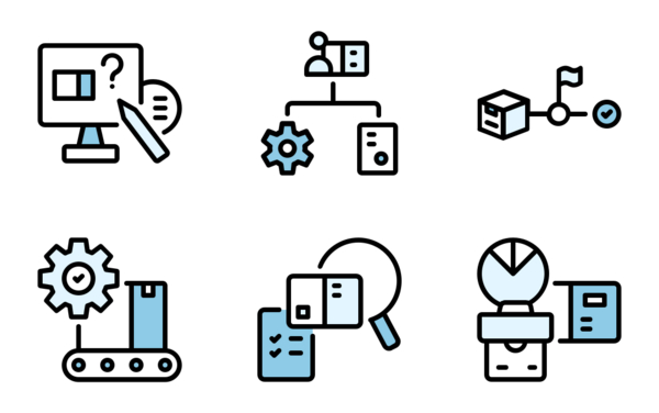 product management flat icons