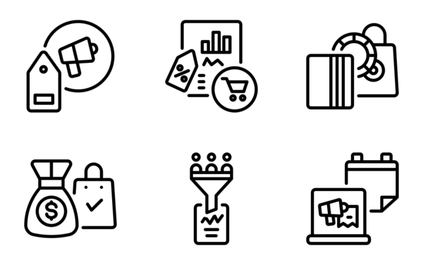 sale line icons