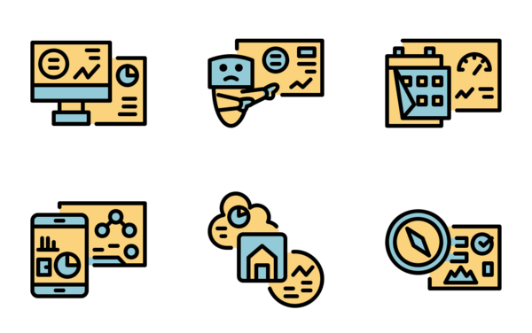 dashboard flat icons