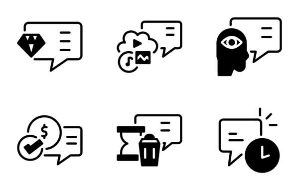 chat solid icons