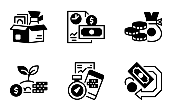 revenue solid icons