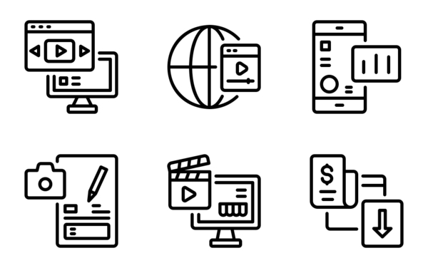 media line icons