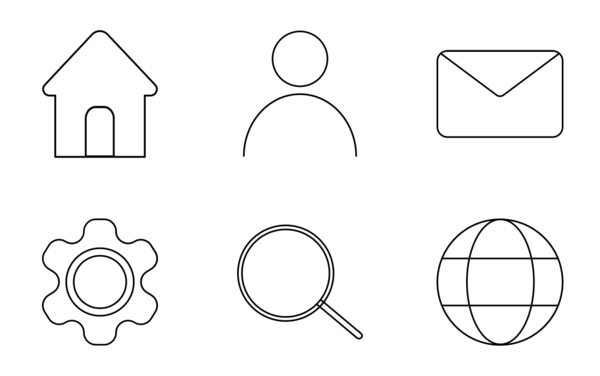 Thin line UI Icon pack