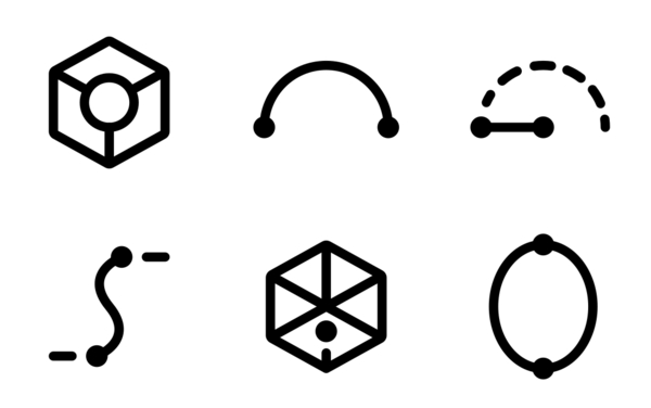 3d creator outline icon