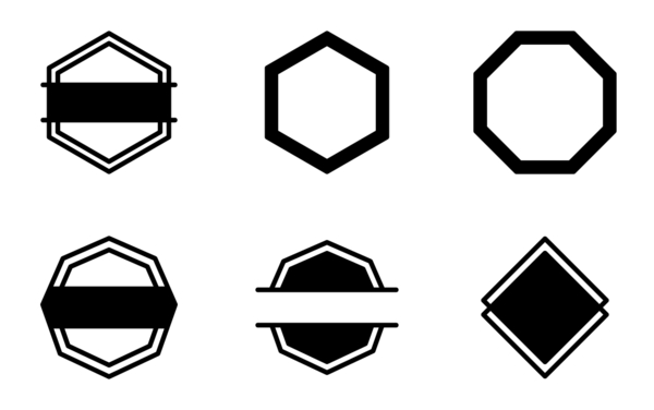 badges black fill icon