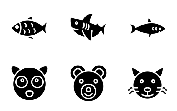 animal glyph icon animal glyph icon