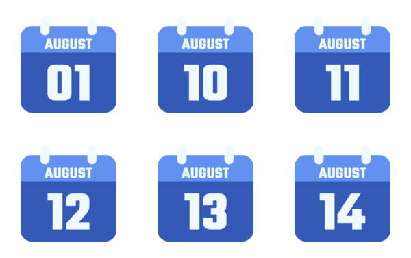 calendar of august