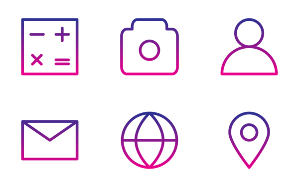 icon sheet ui gradient