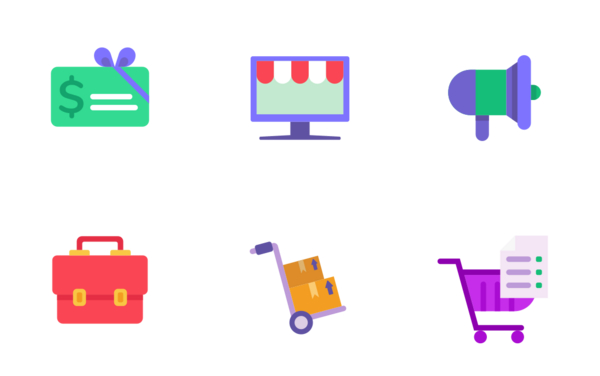 ecommerce colour icons