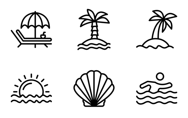 vacation line icon