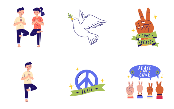 illustration peace day