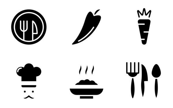 food glyph icon food glyph icon