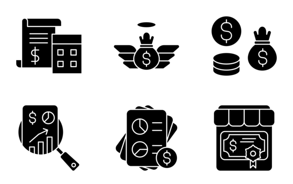 business finance glyph