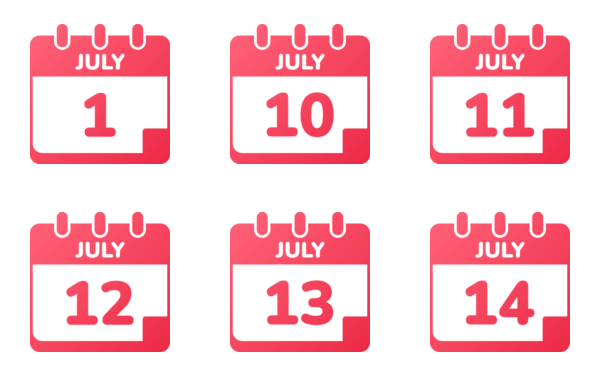 calendar of july