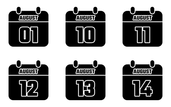 calendar of august