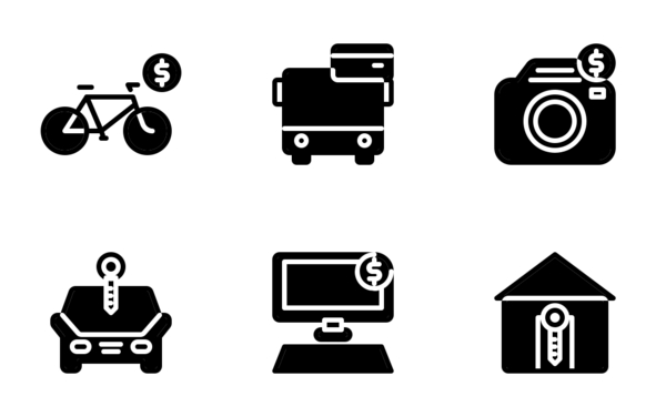 business rental glyph style