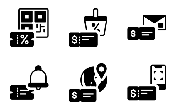 voucher solid icons