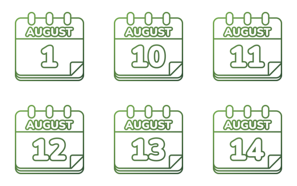 calendar of august