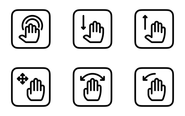 Touch gestures Touch gestures