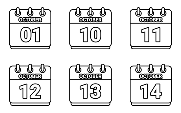 calendar of october